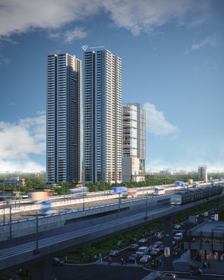 Exterior View, sas-diamond-towers 3 Bedroom 2765 Sq.Ft. Apartment In Financial District Hyderabad 8821019