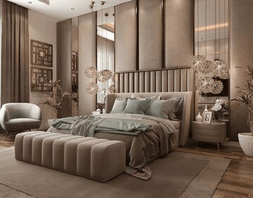 Bedroom in 4 BHK Builder Floor at Jasola – for Rent