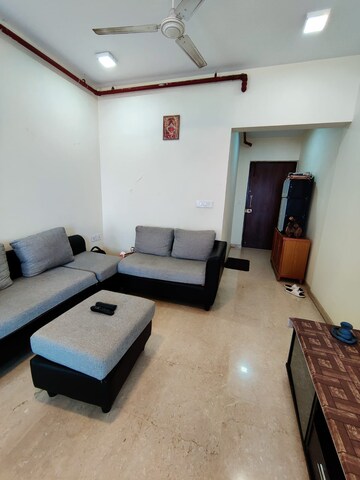 Living Room in 2 BHK Apartment at Omkar Ananta, Goregaon East – for Rent