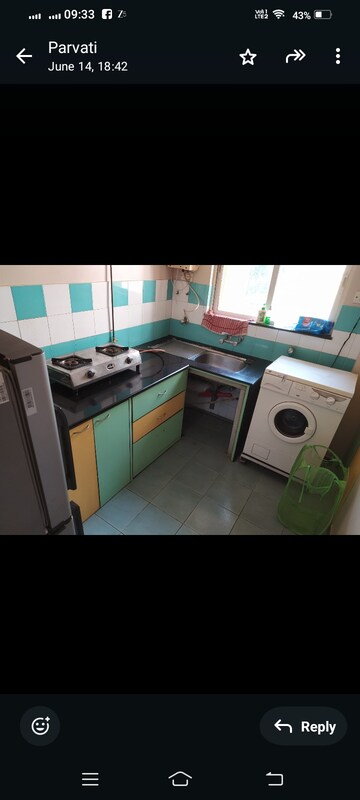 Master Bedroom in 1 BHK Apartment at Hiranandani Estate Penrose, Ghodbunder Road – for Rent