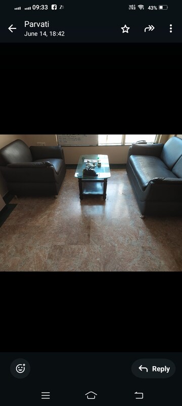 Living Room in 1 BHK Apartment at Hiranandani Estate Penrose, Ghodbunder Road – for Rent
