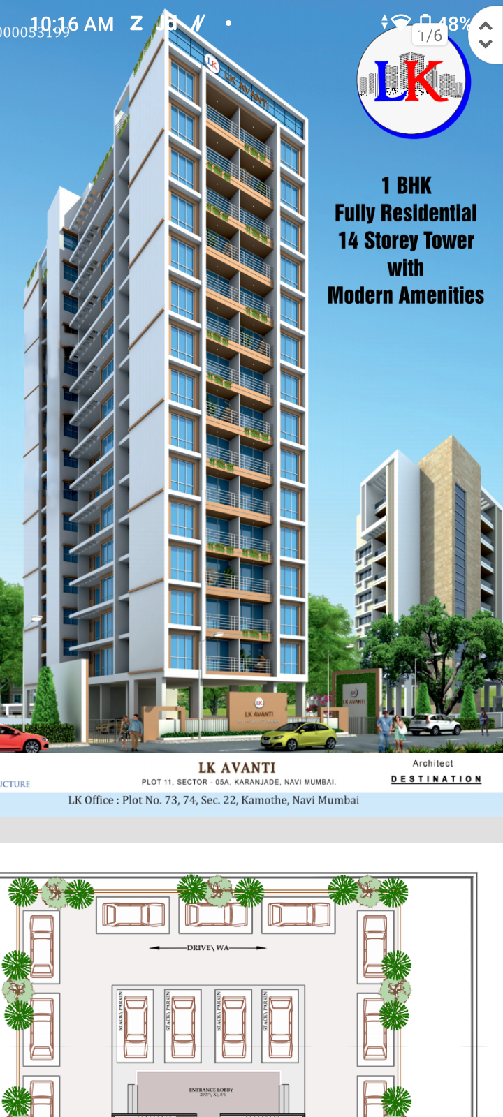 1 BHK Builder Floor For Sale in Lk Shikhar Karanjade 