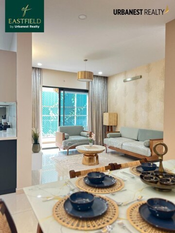 Living Room in 3 BHK Apartment at Urbanest East Field, Hoskote – for Sale