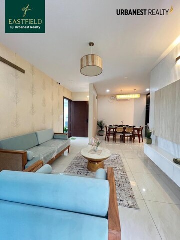 Living Room in 3 BHK Apartment at Urbanest East Field, Hoskote – for Sale