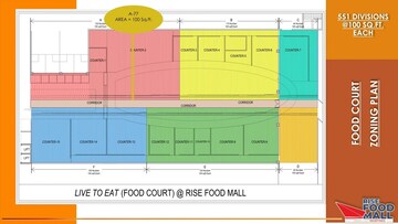 Floor Plan in  Shop at Rise Food Mall, Sector 1 Greater Noida – for Sale