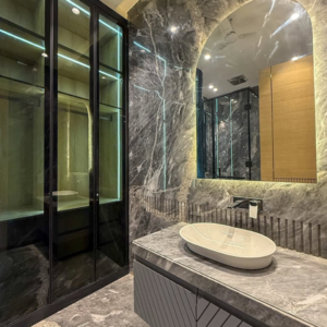 Building Lobby in 4 BHK Builder Floor at Greater Kailash I – for Sale