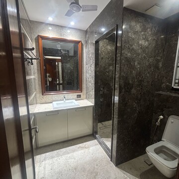 Bathroom in 4 BHK Builder Floor at Gulmohar Park – for Rent