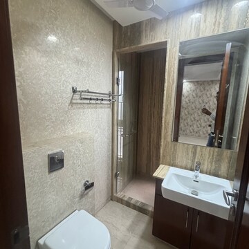 Bathroom in 4 BHK Builder Floor at Gulmohar Park – for Rent