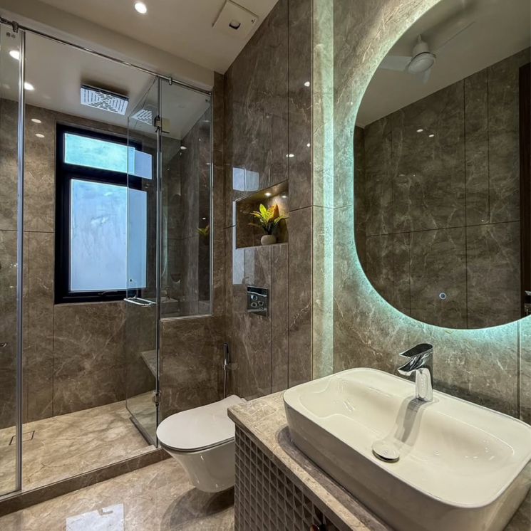 Bathroom, greater kailash ii 4 Bedroom 2700 Sq.Ft. Builder Floor In Greater Kailash ii Delhi 8822061