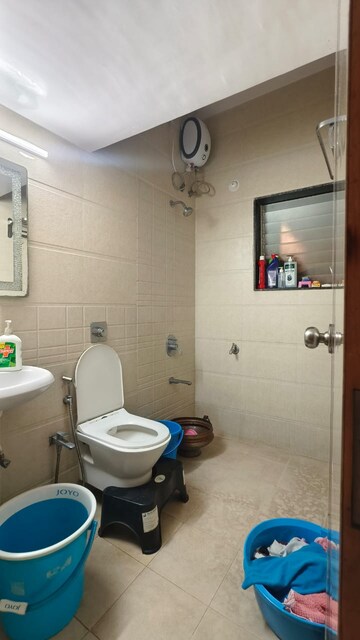 Bathroom in 2 BHK Apartment at Shree Krupa Keshav Heights Phase II, Kalwa – for Rent