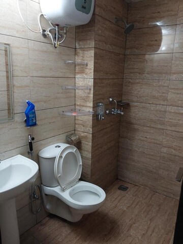 Bathroom in 3 BHK Apartment at Highland Park Chandigarh, Bhabat – for Rent