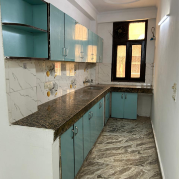 Kitchen in 2 BHK Builder Floor at Freedom Fighters Enclave – for Rent
