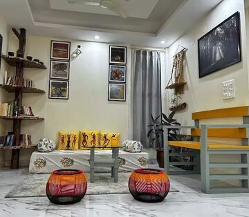 Living Room in 3 BHK Builder Floor at Rajpur Road – for Sale
