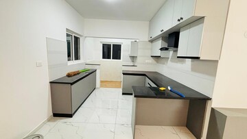 Kitchen in 3 BHK Apartment at Trendsquares Ambience, Thanisandra Main Road – for Rent