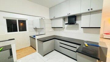 Kitchen in 3 BHK Apartment at Trendsquares Ambience, Thanisandra Main Road – for Rent