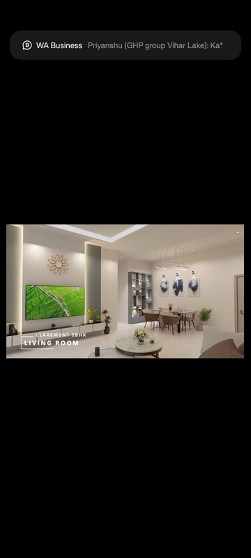 Bedroom in 2 BHK Apartment at Origin Claremont, Goregaon East – for Sale