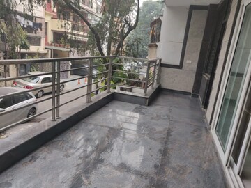 Balcony in 3 BHK Builder Floor at Greater Kailash I – for Rent