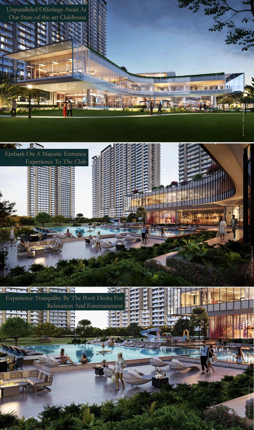 3.5 BHK + Study Room 2090 Sq.Ft. Apartment in M3M Golf Hills