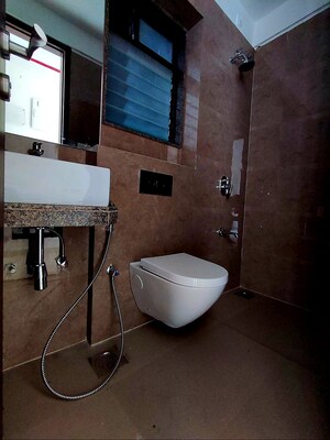Bathroom in 3 BHK Apartment at Goyal Lakshchandi Heights, Goregaon East – for Sale