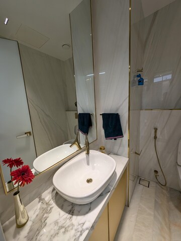 Bathroom in  Office Space at One Lodha Place, Lower Parel – for Rent