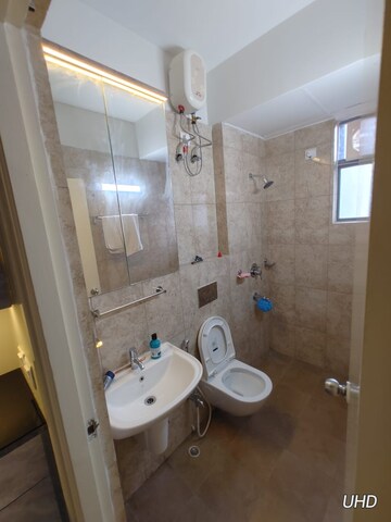 Bathroom in 3 BHK Apartment at Godrej Seven, Joka – for Rent
