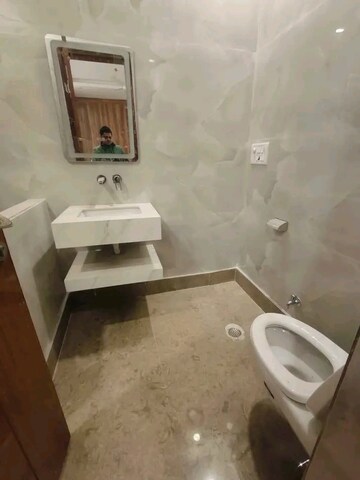 Bathroom in 2 BHK Builder Floor at Saket – for Rent