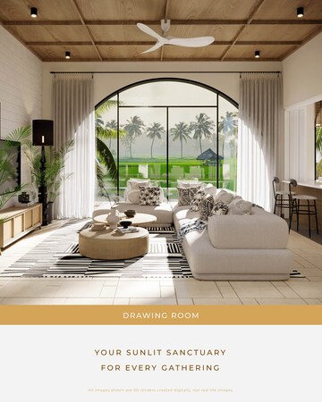Living Room in 3 BHK Villa at Siolim – for Sale