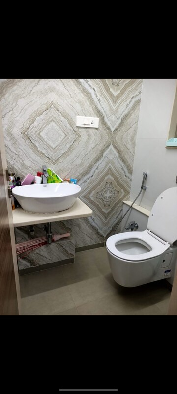 Bathroom in 2 BHK Apartment at Chandak Cornerstone, Worli – for Rent