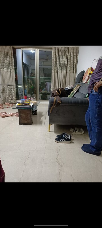 Living Room in 2 BHK Apartment at Chandak Cornerstone, Worli – for Rent