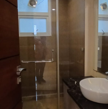 Bathroom in 4 BHK Builder Floor at Vasant Kunj – for Rent