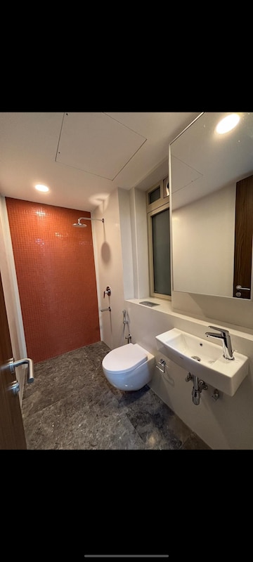 Bathroom in 2 BHK Apartment at Lodha The Park Tower 6, Worli – for Rent
