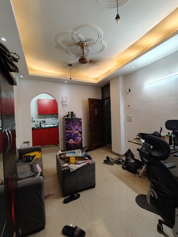 Living Room in 1 BHK Builder Floor at Freedom Fighters Enclave – for Rent