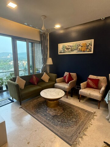 Living Room in 2 BHK Apartment at Lodha Fiorenza, Goregaon East – for Rent