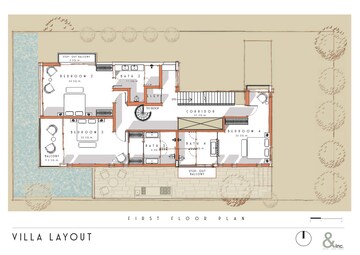Floor Plan in 5 BHK Villa at Sangolda – for Sale