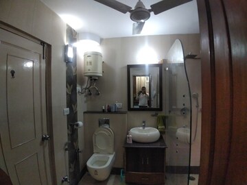 Bathroom in 3 BHK Apartment at Sector 18a Dwarka – for Rent