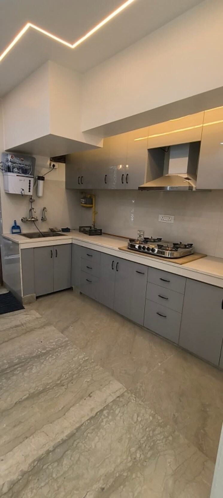 Kitchen, biharipur 2 Bedroom 600 Sq.Ft. Builder Floor In Biharipur Delhi 8823959