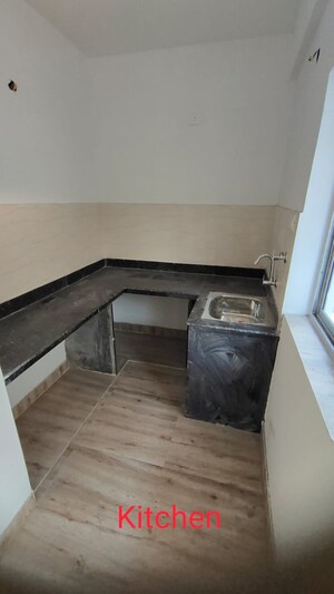 Kitchen in 3 BHK Apartment at Greenwood Complex, Kaikhali – for Sale