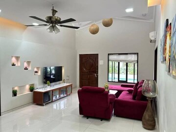 Living Room in 1 BHK Apartment at Saket – for Rent