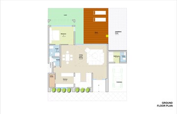 Floor Plan in 4 BHK Villa at Siolim – for Sale
