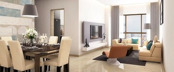 Living Room in 3 BHK Apartment at Rustomjee Stella, Bandra East – for Sale