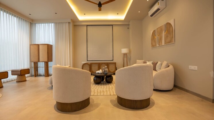 Living Room, paradigm-antalya 1 Bedroom 412 Sq.Ft. Apartment In Oshiwara Mumbai 8824625