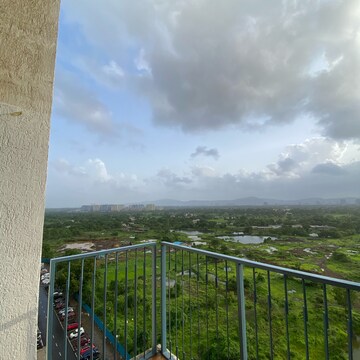 Balcony in 2.5 BHK Apartment at Lodha Lakeshore Greens, Hedutane – for Rent