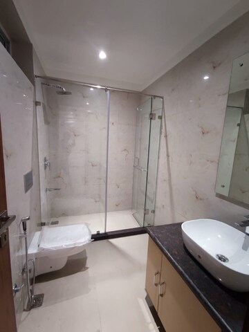 Bathroom in 4 BHK Apartment at Safdarjung Development Area – for Rent