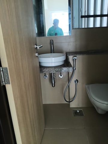 Bathroom in 1 BHK Apartment at LnT Veridian, Powai – for Rent