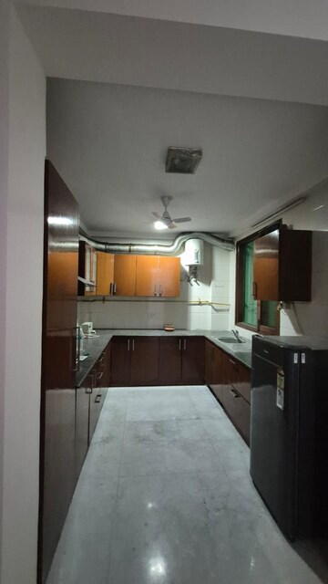 Kitchen in 3 BHK Builder Floor at DDA Taimoor Enclave, New Friends Colony – for Rent
