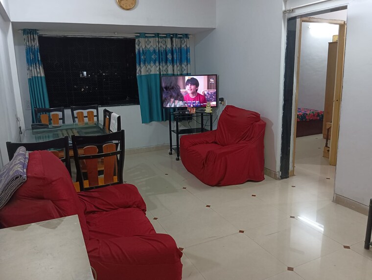Living Room, giriraj-darshan-chs 2 Bedroom 1000 Sq.Ft. Apartment In Kopar Khairane Navi Mumbai 8826725