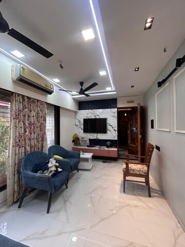Living Room in 2 BHK Apartment at Leela Cliff CHS, Dahisar West – for Rent