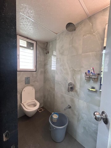 Bathroom in 2 BHK Apartment at Leela Cliff CHS, Dahisar West – for Rent