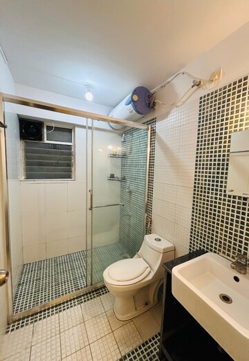 Bathroom in 3.5 BHK Apartment at Clover Highlands, Kondhwa – for Rent