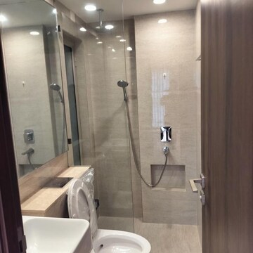 Bathroom in 1 BHK Apartment at Hiranandani Highland, Powai – for Rent